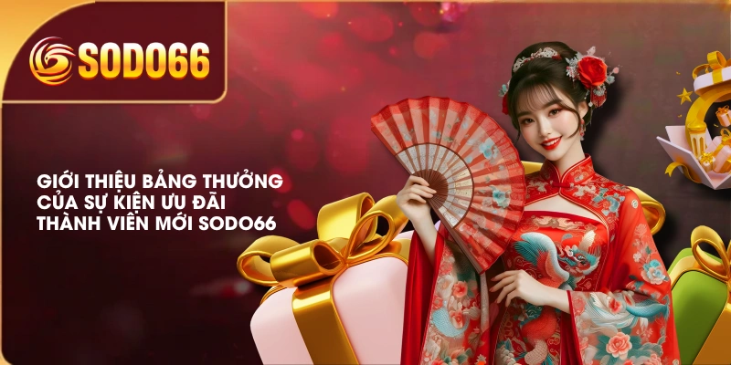 Giới thiệu bảng thưởng của sự kiện ưu đãi thành viên mới SODO66